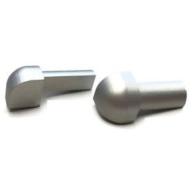 Laattalistan ulkokulma Dione 8 mm hopea-anodisoitu 2 kpl