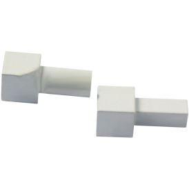 Laattalistan sisäkulma Dione 10 mm valkoinen 2 kpl