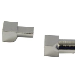 Laattalistan sisäkulma Dione 12 mm hopea 2 kpl