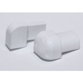 Laattalistan ulkokulma Dione 12 mm valkoinen 2 kpl