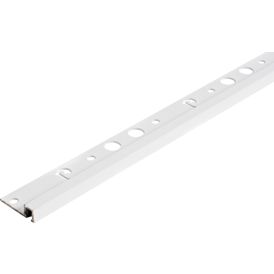 Laattalista Dione 250 cm alumiini 10 mm valkoinen