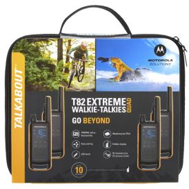 Radiopuhelinsetti Motorola Talkabout T82 Extreme Quad Oranssi-musta
