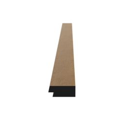 Päätylista Nordium naaras tammi 12 x 27 x 2600 mm