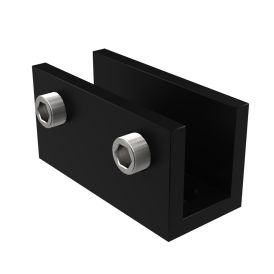 U-kannatin seinään ja lattiaan Nordium 5 x 2,5 cm Musta