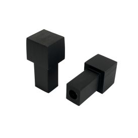 Laattalistan Kulmapala Dione Neliö Carbon Black 8 mm