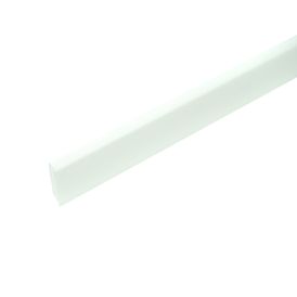 Jalkalista Dione valkoinen 40 x 10 x 2750 mm