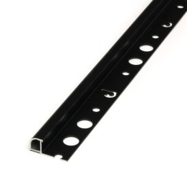 Laattalista Dione Pyöreä Carbon Black 12 mm 2,7 m
