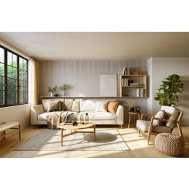 Seinälevy Fibo Vito lakattu viilu valkotammi 10 x 620 x 2720 mm 2 kpl/pkt