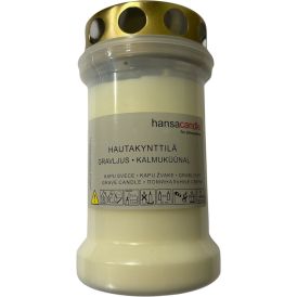 Hautakynttilä 55 h valkoinen