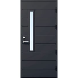 Ulko-ovi Kaskipuu FE811 Thermo Tummanharmaa 10 x 21