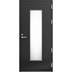 Ulko-ovi Kaski Design Salla Thermo Tummanharmaa 10 x 21 Oikea