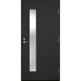 Ulko-ovi Kaski Classic UOL20 Thermo musta vasen 10 x 21