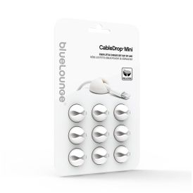Kaapelinpidike BlueLounge CableDrop Valkoinen 9 kpl