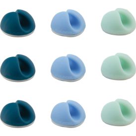 Kaapelinpidike Bluelounge Cabledrop mini sininen 9 kpl