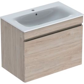 Allaskaappipaketti Geberit Renova Plan vaalea hikkoripuu 80 x 48 x 62,2 cm