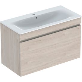 Allaskaappipaketti Geberit Renova Plan vaalea hikkoripuu 100 x 48 x 62,2 cm