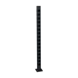 Aitatolppa Recal Furen kulmatolppa musta 7 x 7 x 1225 mm