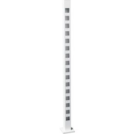 Aitatolppa Recal Furen päätytolppa valkoinen 7 x 7 x 151 cm