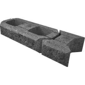 Lohkomuurikivi Lakka Musta 480 + 80 x 200 x 100 mm