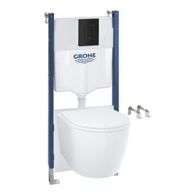 Seinä-WC Grohe 5-in-1 Solido Compact valkoinen/mattamusta 1,13 m
