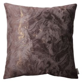 Koristetyyny Marble beige 45 x 45 cm Ruskea
