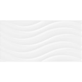 Seinälaatta Palazzo Snowwhite Wave 30 x 60 cm