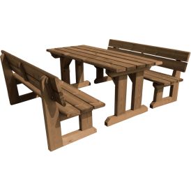 Pöytäryhmä Jämerä 180 x 79 cm ruskea