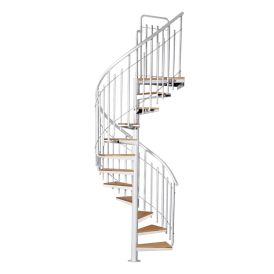 Kierreporras Atrium Solo Vertical metalli/pyökki 120 cm, eri värejä