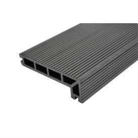 Komposiitti L-lista PolarDeck WPC Syvänne 24 x 44 x 148 x 4000 mm antrasiitti