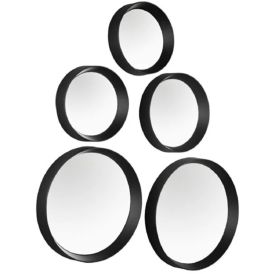 Sisustuspeilisetti Mirrors and More Lia Musta 5 kpl