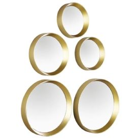 Sisustuspeilisetti Mirrors and More Lia Kulta 5 kpl