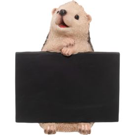 Puutarhapatsas siili kyltillä 25 cm