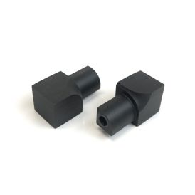 Sisäkulmapala Dione Carbon Black pyöreä 10 mm