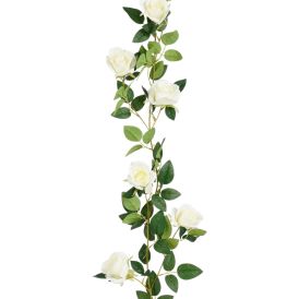 Silkkikasvi Ruusuköynnös 180 cm valkoinen