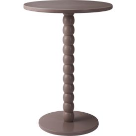 Sivupöytä taupe Ø 35 cm