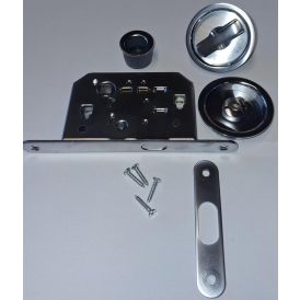 Liukuoven lukkosetti Solid Elements kromi