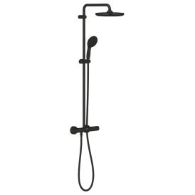 Suihkujärjestelmä Grohe Tempesta System mattamusta Ø 25 cm