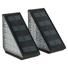 Solar porrasvalo BAUHAUS musta 9 x 9 x 4,8 cm IP54 2 kpl/pkt