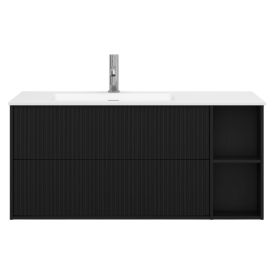 Allaskaappi Svedbergs Epos Svall musta saarni 100 x 45 cm, vasen