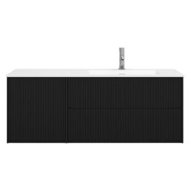 Allaskaappi Svedbergs Epos musta saarni 120 x 45 x 45 cm, 3 ltk