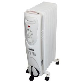 Öljytäytteinen lämmitin Harju valkoinen 900 W/1500 W