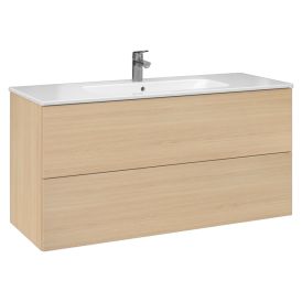 Allaskaappi Temal Aava vaalea tammi 120 cm, 2 ltk