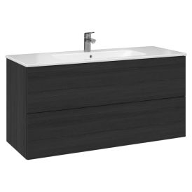 Allaskaappi Temal Aava musta puu 120 cm, 2 ltk