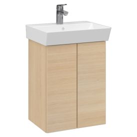 Allaskaappi Temal Aura vaalea tammi 50 x 35 x 68 cm, 2 ovea