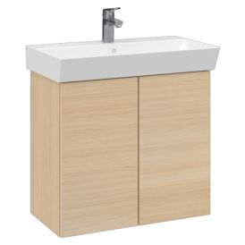 Allaskaappi Temal Aura vaalea tammi 70 x 35 x 68 cm, 2 ovea