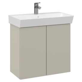 Allaskaappi Temal Aura matta greige 70 x 35 x 68 cm, 2 ovea
