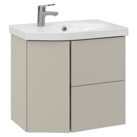 Allaskaappi Temal Mondo matta greige 67,5 x 45 x 64 cm, 2 ltk + 1 ovi, viiste vasemmalla