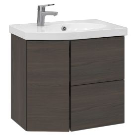 Allaskaappi Temal Mondo ruskea saarni 67,5 x 45 x 64 cm, 2 ltk + 1 ovi, viiste vasemmalla