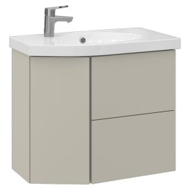 Allaskaappi Temal Mondo matta greige 72,5 x 40 x 64 cm, 2 ltk + 1 ovi, viiste vasemmalla