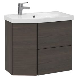 Allaskaappi Temal Mondo ruskea saarni 72,5 x 40 x 64 cm, 2 ltk + 1 ovi, viiste vasemmalla